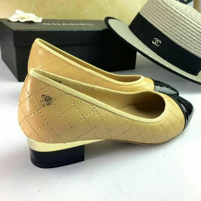 CHANEL Shallow mouth flat shoes Women--012